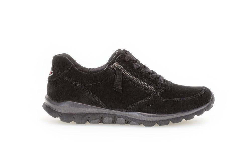 GABOR ROLLINGSOFT SNEAKER MET UITNEEMBAAR VOETBED ZWART
