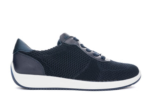 ARA SNEAKER G-BREEDTE MET UITNEEMBAAR VOETBED BLAUW