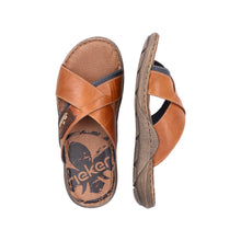 Afbeelding in Gallery-weergave laden, RIEKER SLIPPERS HEREN BRUIN
