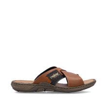 Afbeelding in Gallery-weergave laden, RIEKER SLIPPERS HEREN BRUIN
