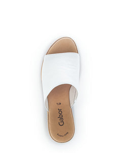 GABOR SLIPPER KLOMP WIT