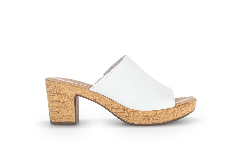 GABOR SLIPPER KLOMP WIT
