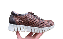Afbeelding in Gallery-weergave laden, PIESANTO SNEAKER MET UITNEEMBAAR VOETBED GEVLOCHTEN BEIGE
