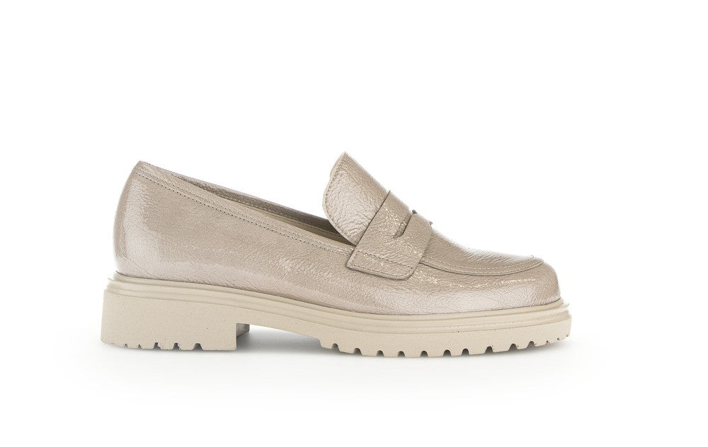 GABOR MOCCASIN LAKLEDER BEIGE