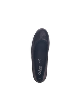 GABOR DAMES PUMP KLEINE HAK COMFORT GRIJS