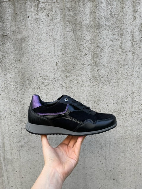 GABOR SNEAKER MET UITNEEMBAAR VOETBED ZWART