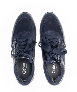 GABOR SNEAKER MET UITNEEMBAAR VOETBED BLAUW