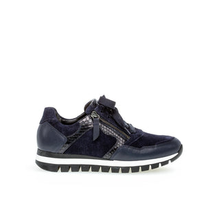 GABOR SNEAKER MET UITNEEMBAAR VOETBED BLAUW