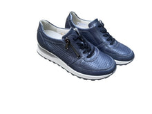 Afbeelding in Gallery-weergave laden, WALDLAUFER SNEAKER H-BREEDTE MET UITNEEMBAAR VOETBED BLAUW
