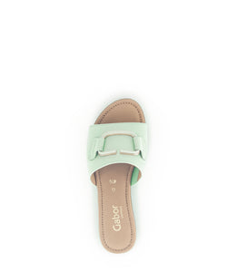 GABOR SLIPPER MET HAKJE PISTACHE
