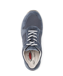 GABOR ROLLING SOFT SNEAKERS UITNEEMBAAR VOETBED BLAUW