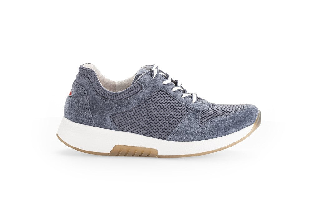 GABOR ROLLING SOFT SNEAKERS UITNEEMBAAR VOETBED BLAUW