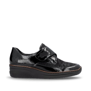 RIEKER DAMES MET VELCRO ZWART