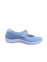 Afbeelding in Gallery-weergave laden, WALDLAUFER BALLERINA H-BREEDTE MET RIEM EN UITNEEMBAAR VOETBED BLAUW
