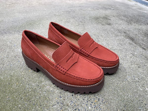 WIRTH MOCCASIN IN DAIM ROEST KLEUR