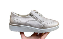 Afbeelding in Gallery-weergave laden, SOLIDUS DAMES VETERSCHOEN MET UITNEEMBAAR VOETBED K-WIJDTE BEIGE
