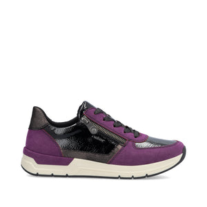 RIEKER SNEAKERS MET VETERS EN RITS MULTI