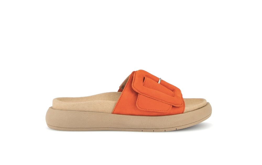 GABOR SLIPPER MET VOETBEDZOOL PUMPKIN