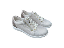 Afbeelding in Gallery-weergave laden, WALDLAUFER SNEAKER K-BREEDTE MET UITNEEMBAAR VOETBED PLATINO
