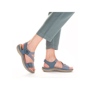 RIEKER SANDAAL MET KLEVERS JEANS