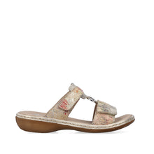Afbeelding in Gallery-weergave laden, RIEKER DAMES SLIPPER MET KLEVERS BEIGE
