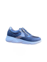 Afbeelding in Gallery-weergave laden, WALDLAUFER SNEAKER K-BREEDTE MET UITNEEMBAAR VOETBED BLAUW
