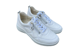WALDLAUFER SNEAKER K-BREEDTE MET UITNEEMBAAR VOETBED WIT