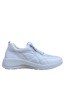 WALDLAUFER SNEAKER K-BREEDTE MET UITNEEMBAAR VOETBED WIT
