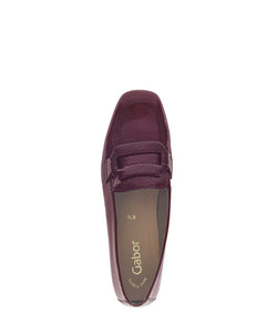 GABOR MOCCASIN IN LAKLEDER BORDEAUX