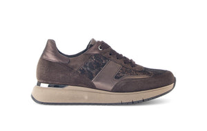 GABOR SNEAKER MET UITNEEMBAAR VOETBED BRONS