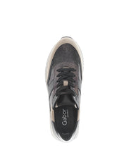 Afbeelding in Gallery-weergave laden, GABOR SNEAKER MET UITNEEMBAAR VOETBED ZWART
