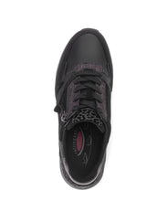 Afbeelding in Gallery-weergave laden, GABOR SNEAKER MET UITNEEMBAAR VOETBED ZWART
