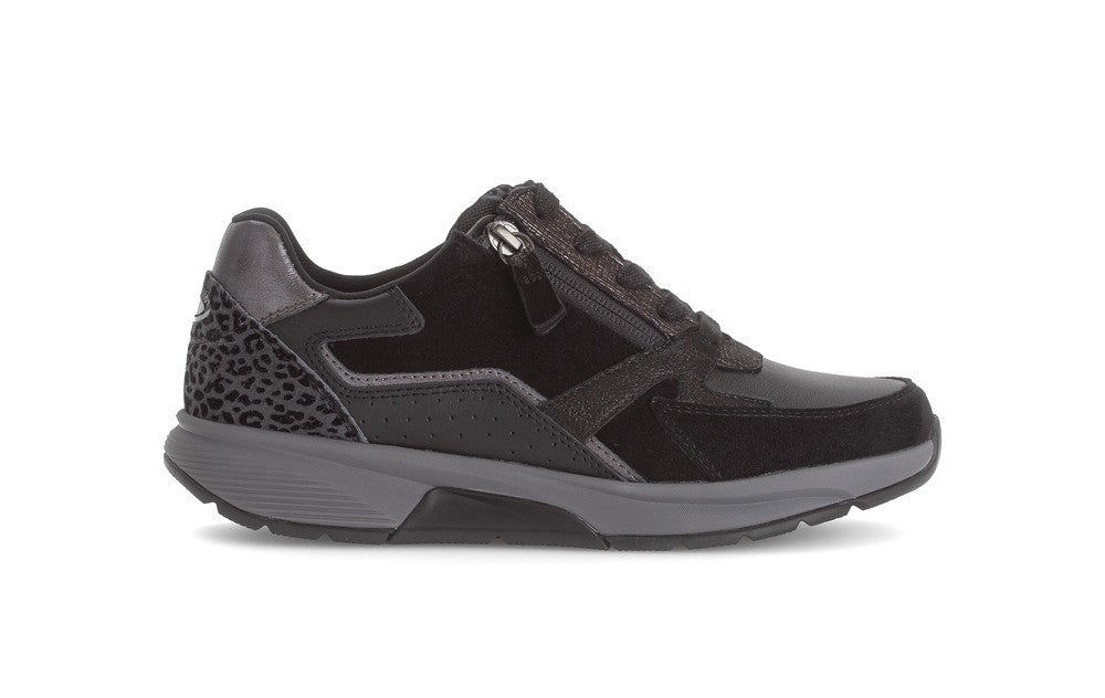 GABOR SNEAKER MET UITNEEMBAAR VOETBED ZWART