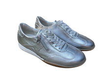 Afbeelding in Gallery-weergave laden, WALDLAUFER SNEAKER H-BREEDTE MET UITNEEMBAAR VOETBED ZILVER
