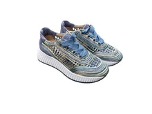 Afbeelding in Gallery-weergave laden, SOFWAVES SNEAKER RAFFIA MET UITNEEMBAAR VOETBED BLAUW
