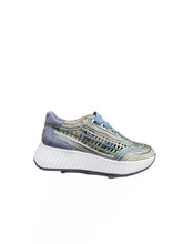 Afbeelding in Gallery-weergave laden, SOFWAVES SNEAKER RAFFIA MET UITNEEMBAAR VOETBED BLAUW
