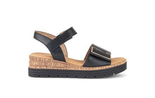 Afbeelding in Gallery-weergave laden, GABOR SANDAAL MET GESP EN KLEVERS ZWART G BREEDTE
