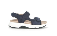 Afbeelding in Gallery-weergave laden, GABOR SANDAAL ROLLINGSOFT MET UITNEEMBAAR VOETBED BLAUW G BREEDTE
