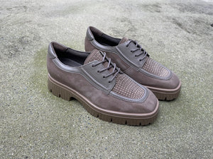 SOFTWAVES MET VETERS EN UITNEEMBAAR VOETBED TAUPE