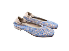 Afbeelding in Gallery-weergave laden, SOFTWAVES BALLERINA MET UITNEEMBAAR VOETBED TRESSE BLAUW
