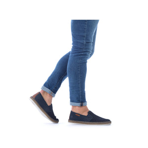 RIEKER HEREN MOCCASIN BLAUW
