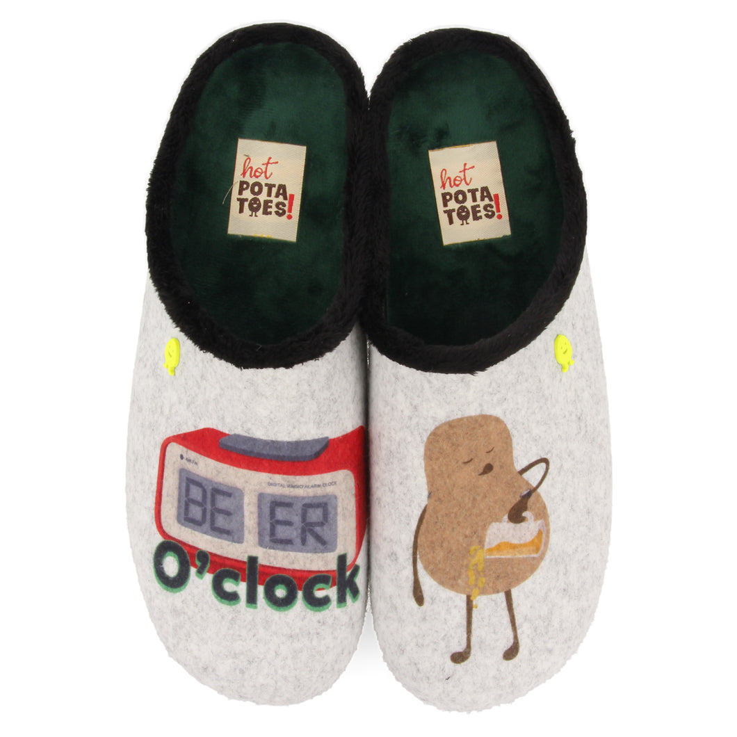 HOT POTATOES SLIPPERS BEER O'CLOCK