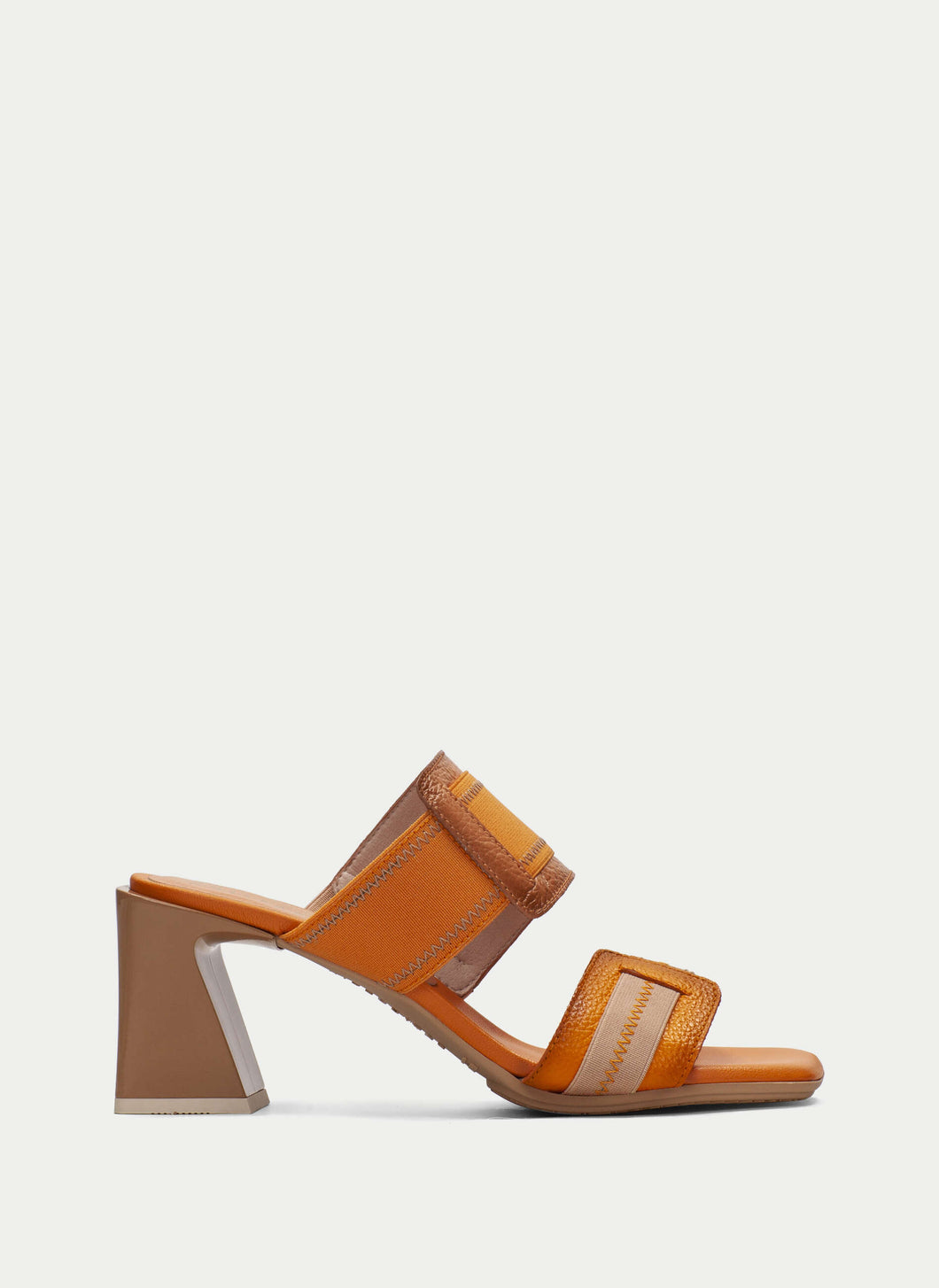 HISPANITAS SLIPPER MET HAK EN GESP MANDARINO