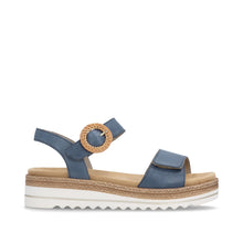 Afbeelding in Gallery-weergave laden, REMONTE SANDALEN MET KLEVERS EN UITNEEMBAAR VOETBED BLAUW

