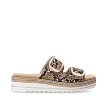 Afbeelding in Gallery-weergave laden, REMONTE SLIPPER MET UITNEEMBAAR VOETBED TWEE GESPEN KLEVERS LEOPARD
