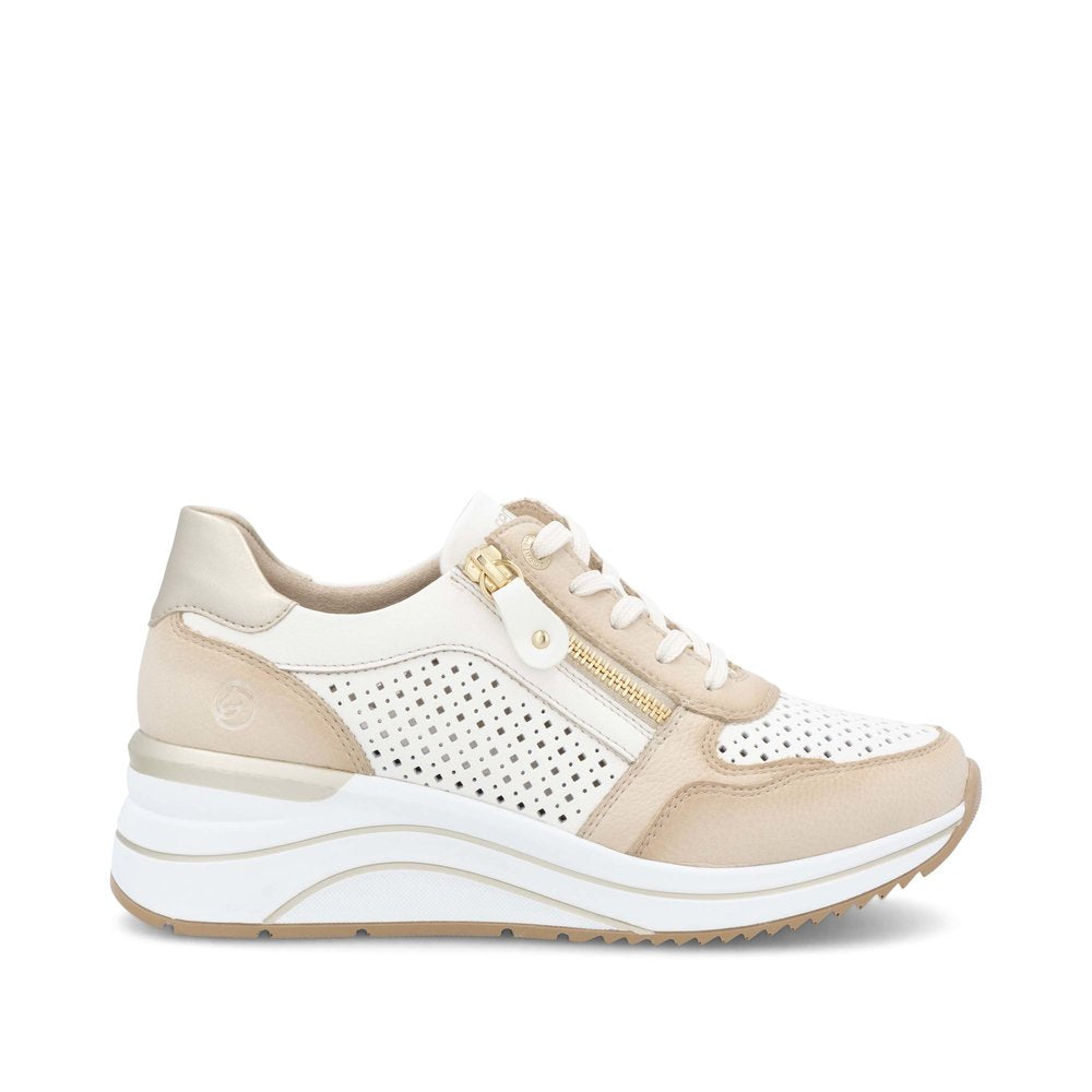 REMONTE SNEAKER MET UITNEEMBAAR VOETBED CREMA