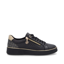 Afbeelding in Gallery-weergave laden, REMONTE SNEAKER MET UITNEEMBAAR VOETBED EN RITS ZWART
