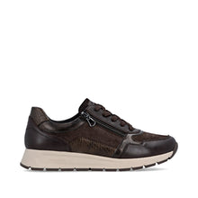 Afbeelding in Gallery-weergave laden, REMONTE SNEAKER MET UITNEEMBAAR VOETBED EN RITS BRUIN
