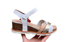 Afbeelding in Gallery-weergave laden, DORKING DAMES SANDAAL MET BLOKZOOL MULTI
