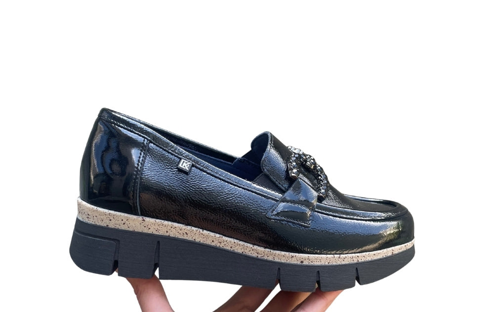 DORKING DAMES LOAFER ZWART LAK